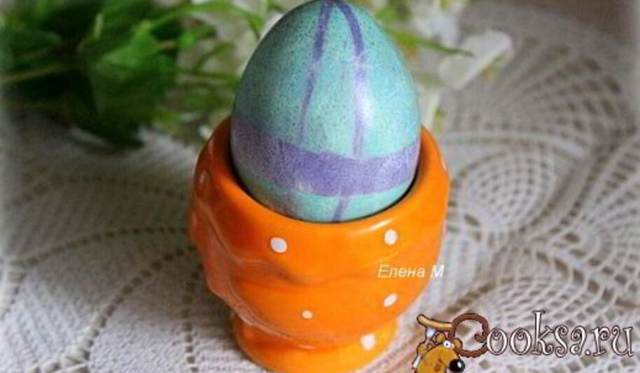 Рецепт пасхальных яиц, способ окрашивания