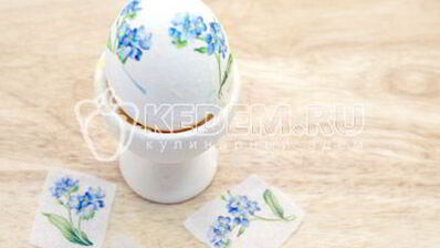 пасхальные яйца цветочный декупаж