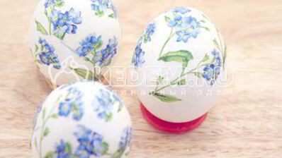 пасхальные яйца цветочный декупаж