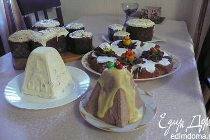 Творожная пасха с шоколадом