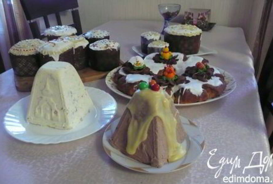 Творожная пасха с шоколадом