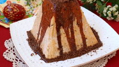 творожная пасха с вареной сгущенкой