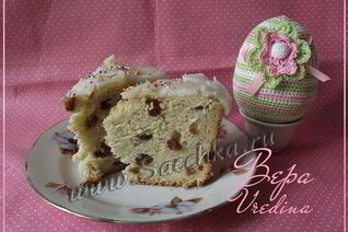 Заварной кулич без яиц