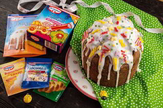 Желтковый кулич с ромом