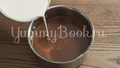 шоколадный десерт из манной крупы