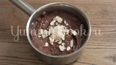 шоколадный десерт из манной крупы