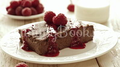 шоколадный десерт из манной крупы