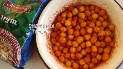 соленый попкорн из нута