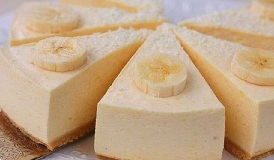 Рецепт бананового чизкейка с сырным суфле