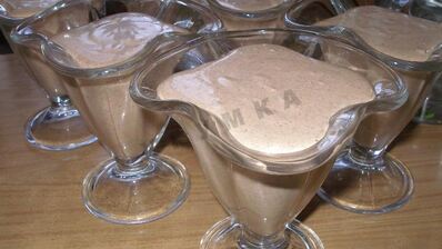 десерт шоколадный крем суфле