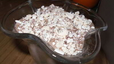 десерт шоколадный крем суфле