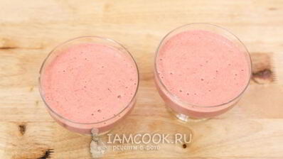 суфле из клубники с желатином