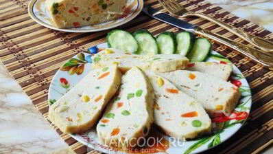 суфле из курицы с овощами