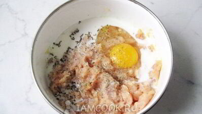 суфле из курицы с овощами