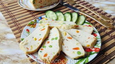 суфле из курицы с овощами