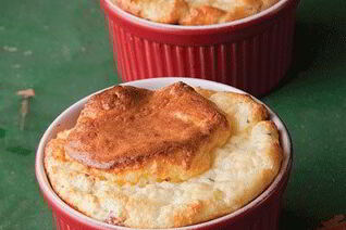 Суфле из сыра с ветчиной