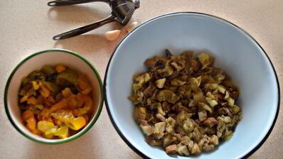 суфле из запеченного баклажана с перцем и отрубями