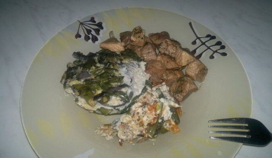 Рецепт суфле со стручковой фасолью и свинина в итальянском стиле