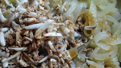 свекольно-грибное суфле