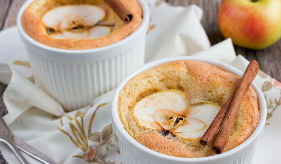 Рецепт творожного суфле с яблоками