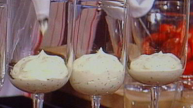 базиликовый тирамису с клубникой