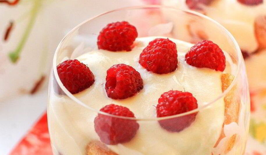 Рецепт тирамису с малиной