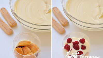 тирамису с малиной