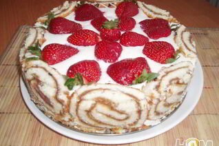 Творожный торт-десерт без выпечки