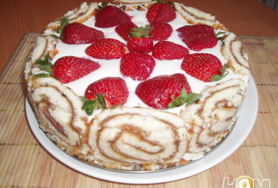 Творожный торт-десерт без выпечки