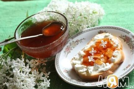 Желе из цветов сирени