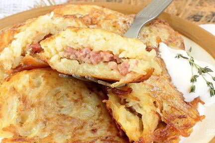 Драники картофельные с мясом