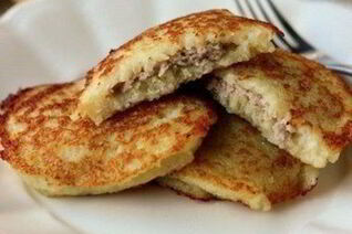 Картофельные драники с мясом