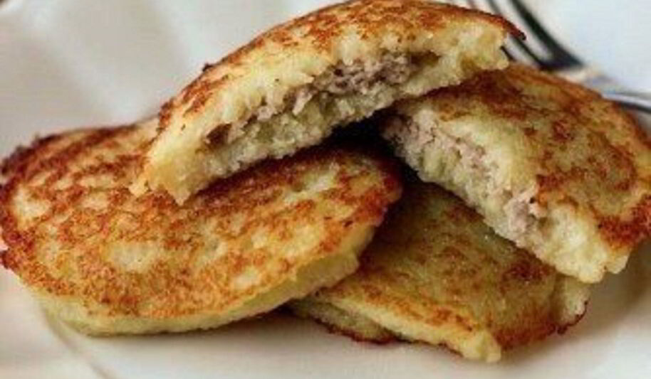Рецепт картофельных драников с мясом