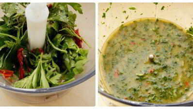 фрикадельки с фетой и соусом чимичурри