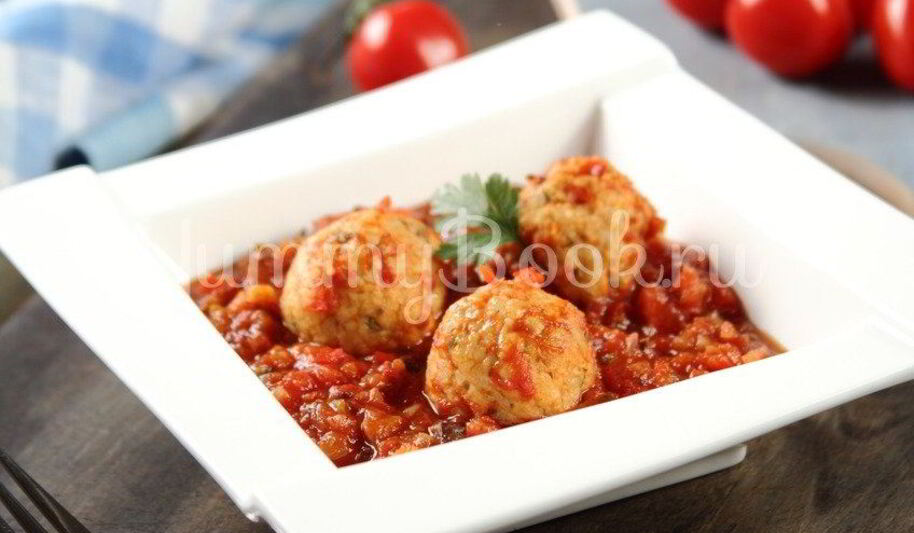 Рецепт фрикаделек с овощами в томатном соусе
