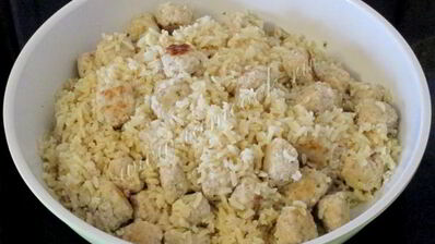 фрикадельки с рисом