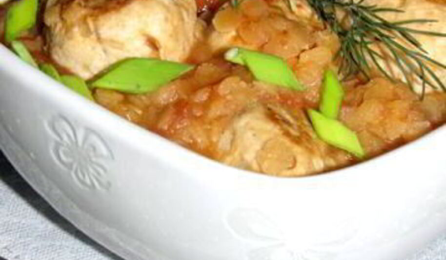 Рецепт куриных фрикаделек с чечевицей