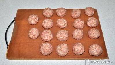 свиные фрикадельки в горчично-медовом соусе