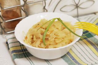 Гарнир из капусты белокочанной