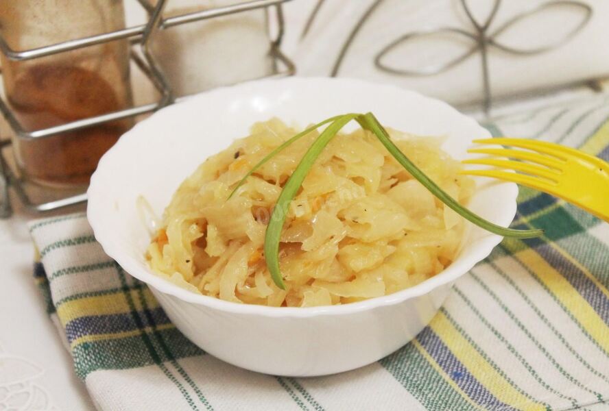 Гарнир из капусты белокочанной