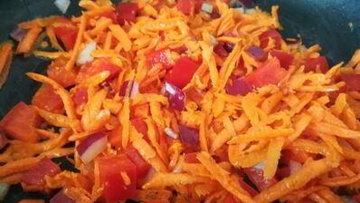 гарнир из маша с овощами