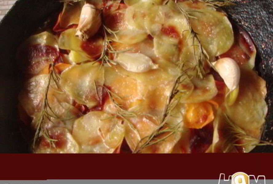 Гарнир из печеных овощей