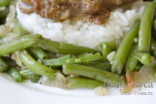 Гарнир из стручковой фасоли