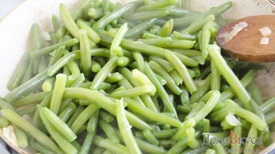 гарнир из стручковой фасоли