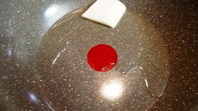 чечевица с лисичками и жареным адыгейским сыром