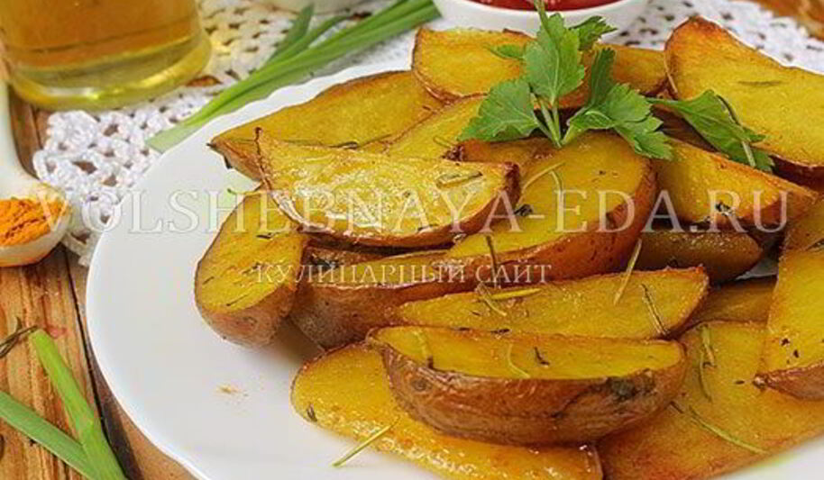 Рецепт картофеля по-деревенски в духовке