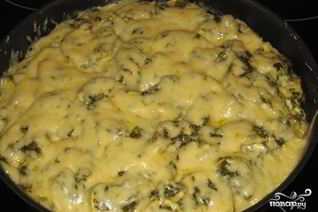 Картофель с фаршем и кабачками