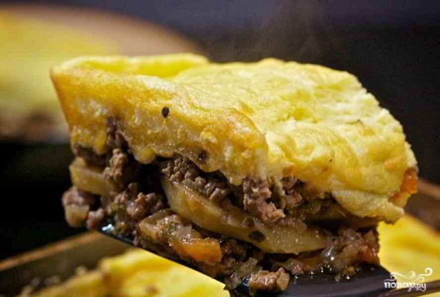 Картофель с фаршем в духовке