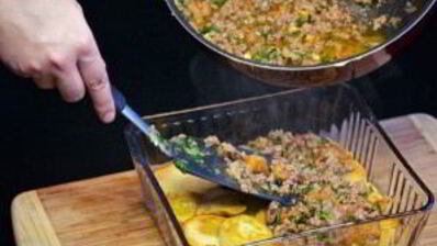 картофель с фаршем в духовке