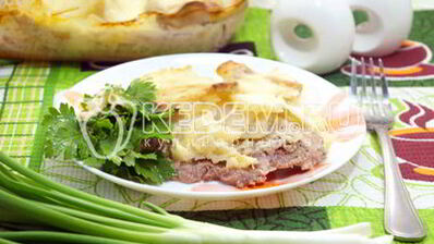 картофель с мясом в духовке